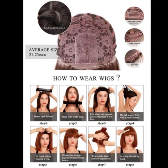 24” Daily Use Black Long Wavy Heat Resistant Synthetic Fiber Full Wig With Bangs - Picture 11 of 11